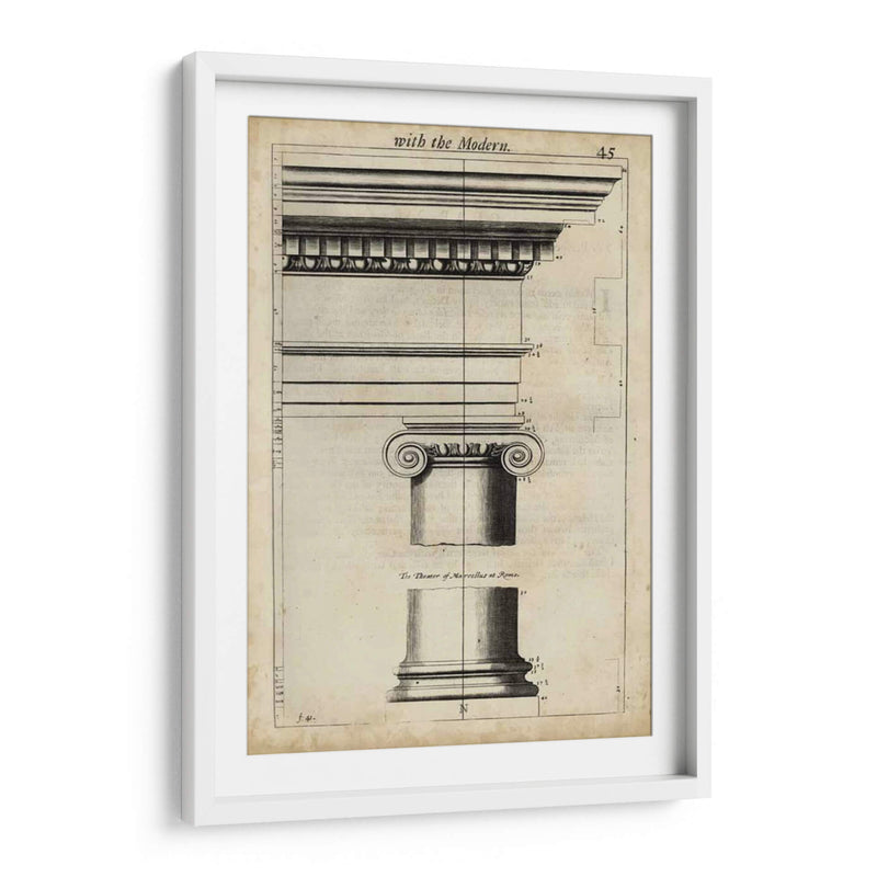 Arquitectura Antigua Vi - John Evelyn | Cuadro decorativo de Canvas Lab