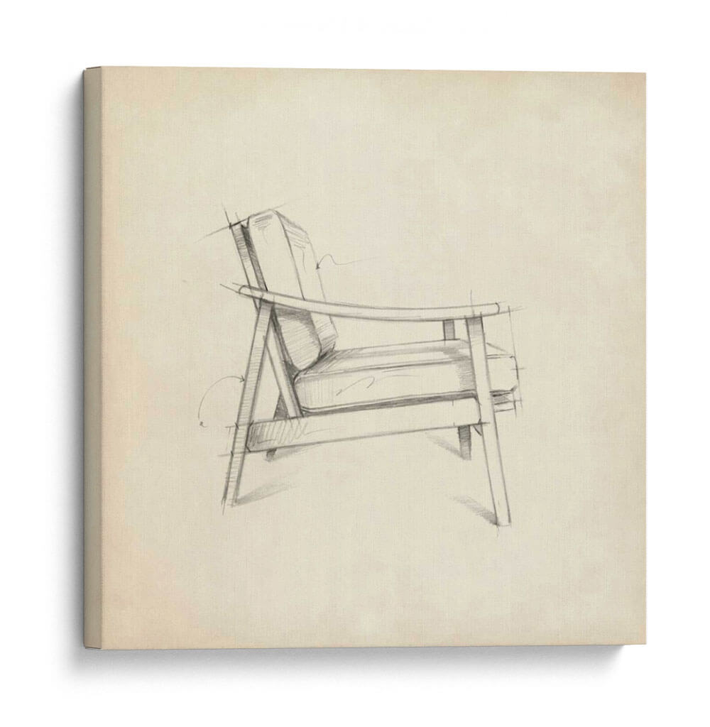 Diseño De Muebles De Mediados Del Siglo Iii - Ethan Harper | Cuadro decorativo de Canvas Lab