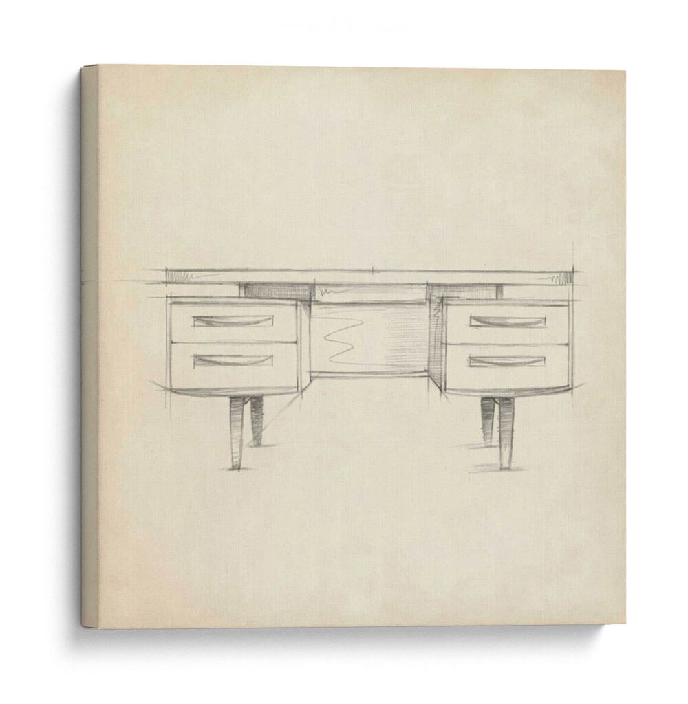 Muebles Mediados Del Siglo Vi Diseño - Ethan Harper | Cuadro decorativo de Canvas Lab