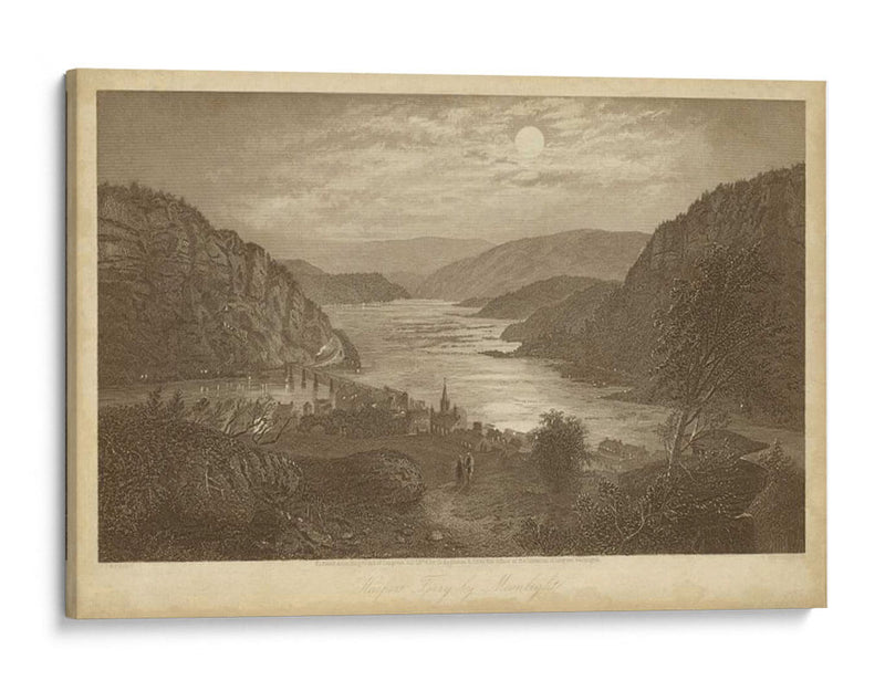 Harpers Ferry A La Luz De La Luna - R. Hinshelwood | Cuadro decorativo de Canvas Lab