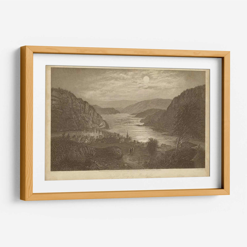 Harpers Ferry A La Luz De La Luna - R. Hinshelwood | Cuadro decorativo de Canvas Lab