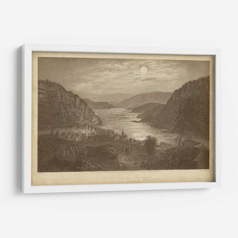 Harpers Ferry A La Luz De La Luna - R. Hinshelwood | Cuadro decorativo de Canvas Lab