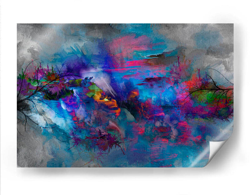 Color sobre lo gris | Cuadro decorativo de Canvas Lab