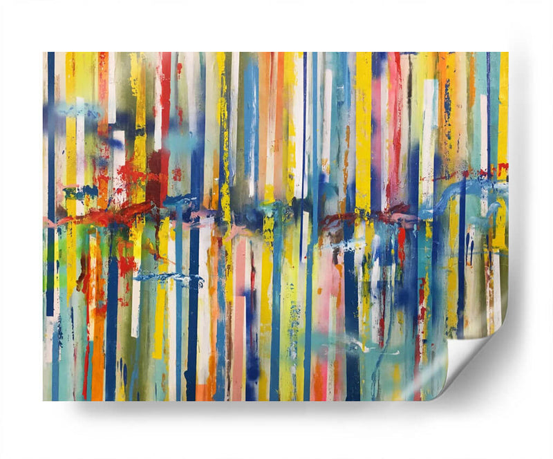 Color vertical | Cuadro decorativo de Canvas Lab