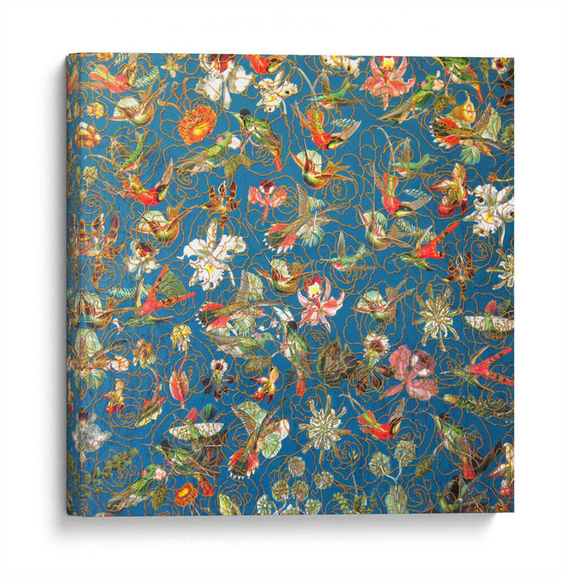 Composición de aves y flores | Cuadro decorativo de Canvas Lab