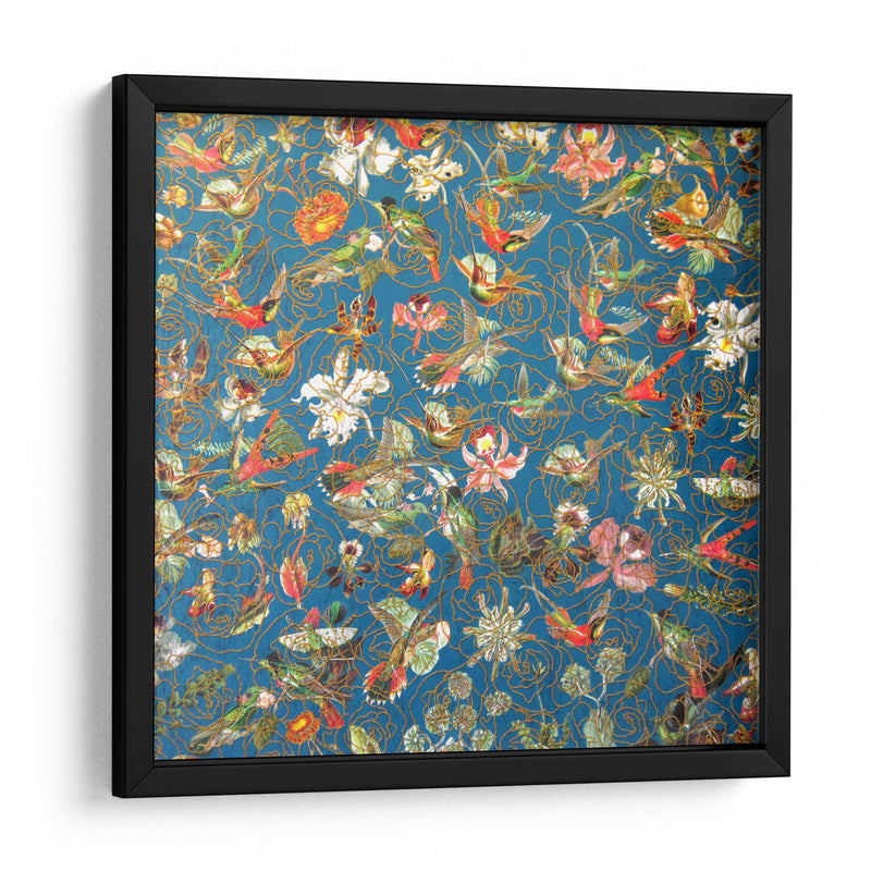 Composición de aves y flores | Cuadro decorativo de Canvas Lab