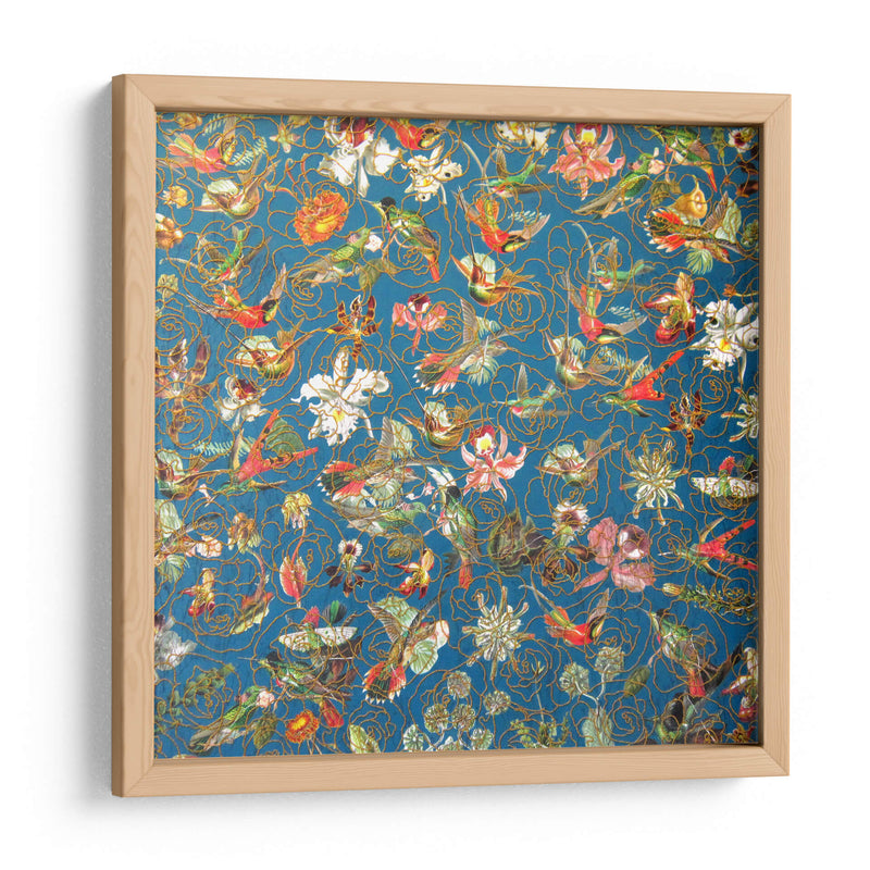 Composición de aves y flores | Cuadro decorativo de Canvas Lab