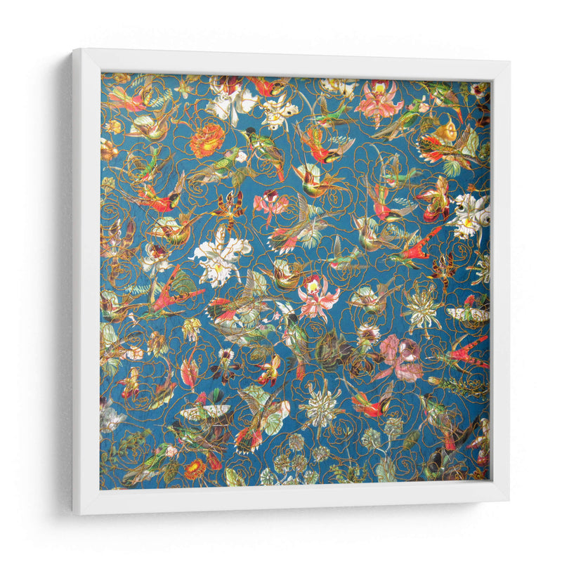 Composición de aves y flores | Cuadro decorativo de Canvas Lab