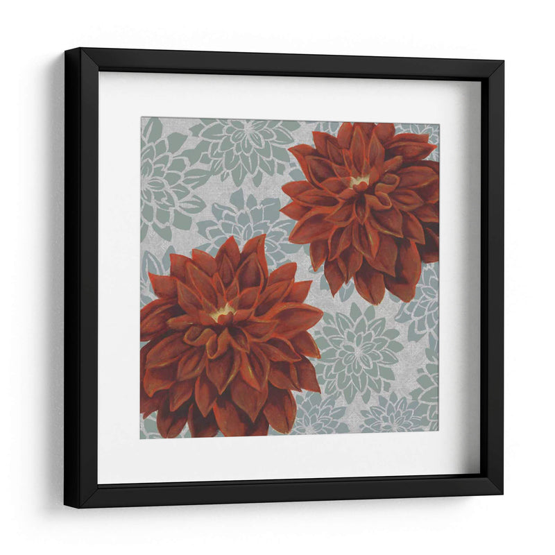 Woodblock Dahlias I - Grace Popp | Cuadro decorativo de Canvas Lab