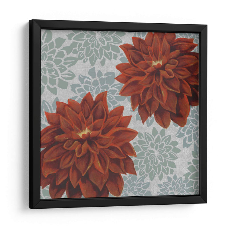 Woodblock Dahlias I - Grace Popp | Cuadro decorativo de Canvas Lab