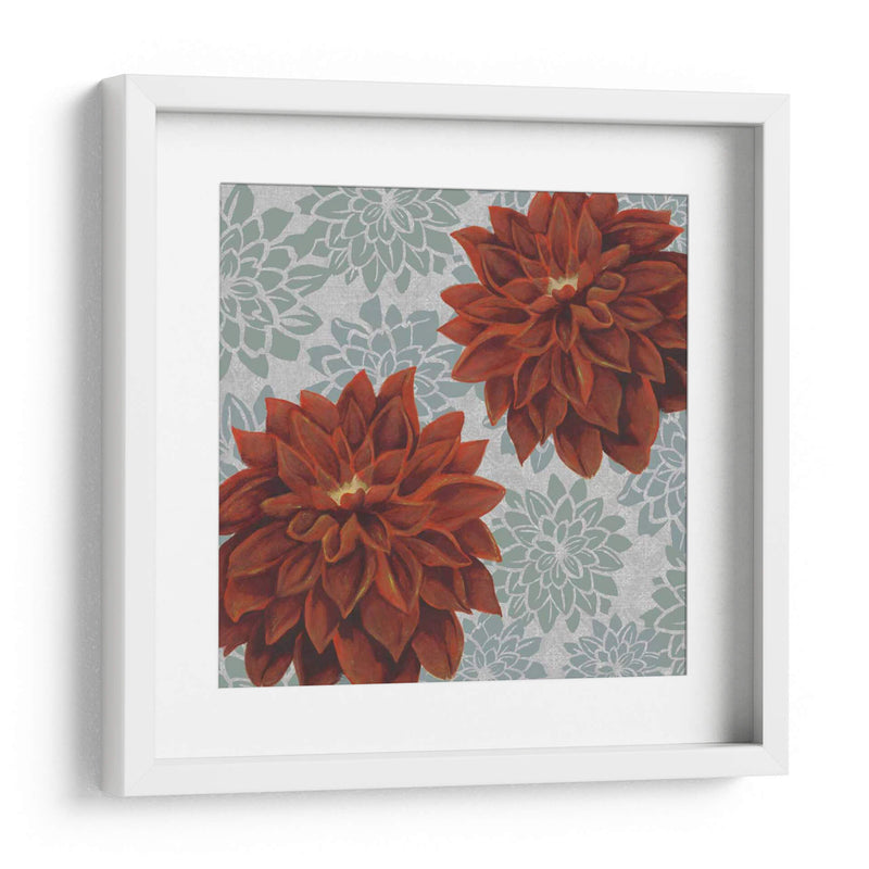 Woodblock Dahlias I - Grace Popp | Cuadro decorativo de Canvas Lab