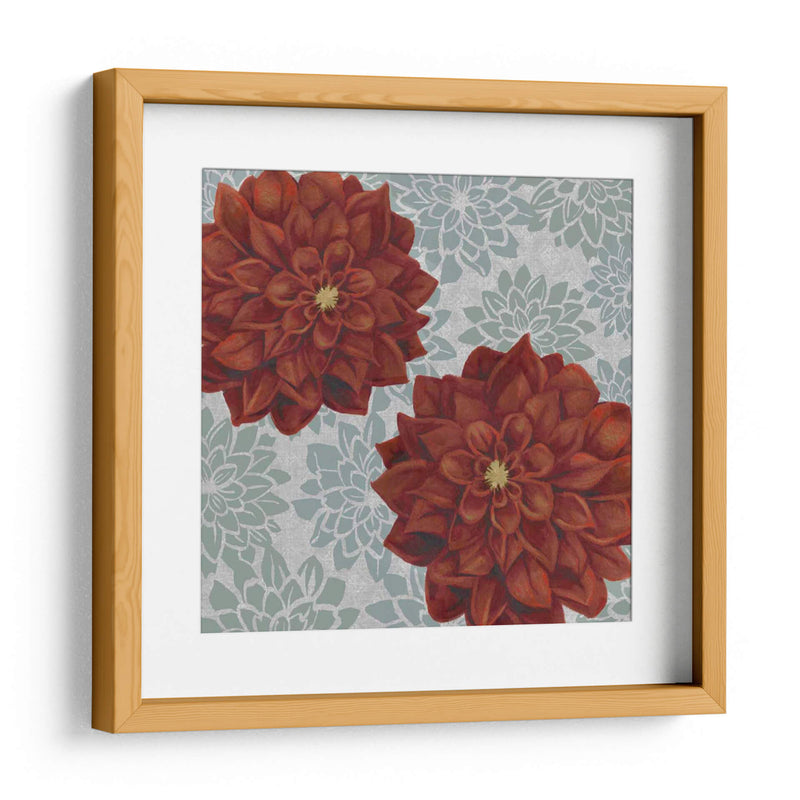 Woodblock Dahlias Ii - Grace Popp | Cuadro decorativo de Canvas Lab