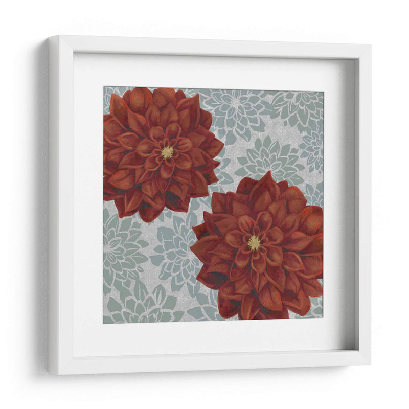 Woodblock Dahlias Ii - Grace Popp | Cuadro decorativo de Canvas Lab