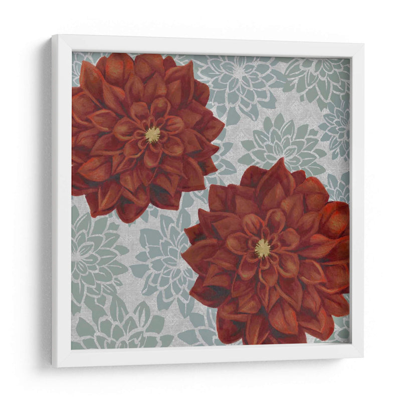 Woodblock Dahlias Ii - Grace Popp | Cuadro decorativo de Canvas Lab