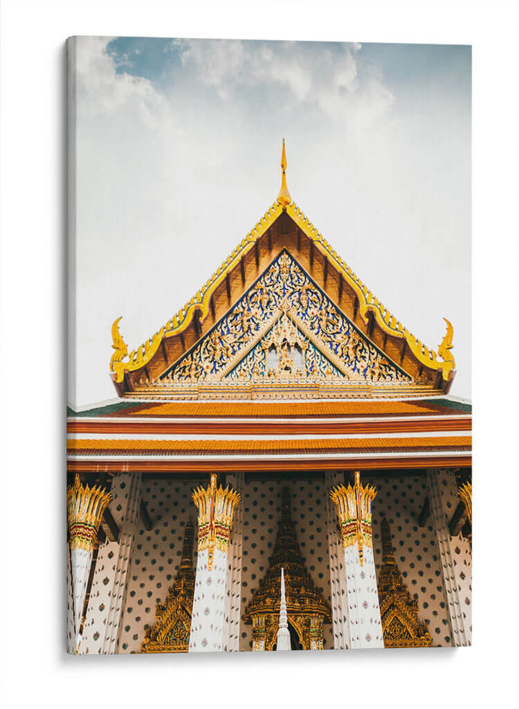 Detalle Wat Pha Kaew | Cuadro decorativo de Canvas Lab