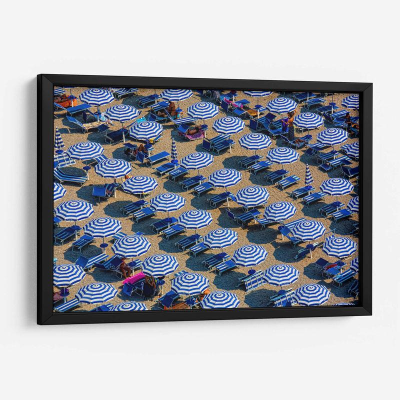 Día de playa con sombrillas | Cuadro decorativo de Canvas Lab