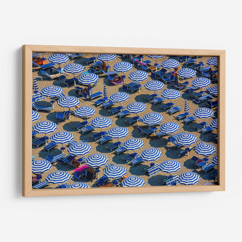 Día de playa con sombrillas | Cuadro decorativo de Canvas Lab
