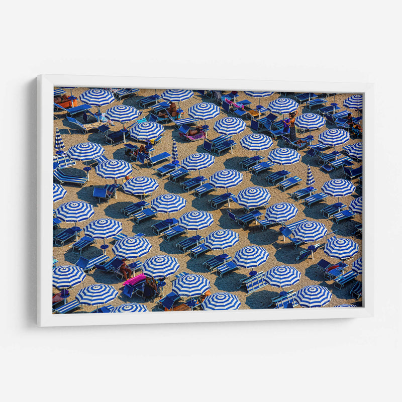 Día de playa con sombrillas | Cuadro decorativo de Canvas Lab