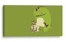 Dino jugando | Cuadro decorativo de Canvas Lab