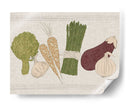 Frutas De Contorno Y Verduras Ii - Vision Studio | Cuadro decorativo de Canvas Lab