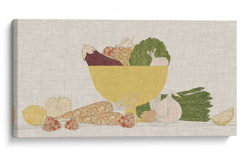 Frutas De Contorno Y Verduras Iii - Vision Studio | Cuadro decorativo de Canvas Lab