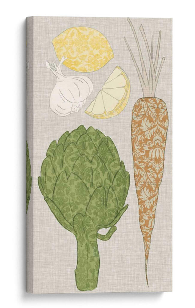 Frutas De Contorno Y Verduras Vi - Vision Studio | Cuadro decorativo de Canvas Lab