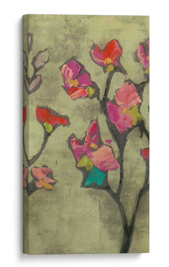 Flores Impasto Ii - Jennifer Goldberger | Cuadro decorativo de Canvas Lab