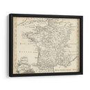 Mapa De Francia - T. Jeffreys | Cuadro decorativo de Canvas Lab