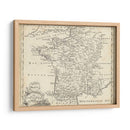 Mapa De Francia - T. Jeffreys | Cuadro decorativo de Canvas Lab