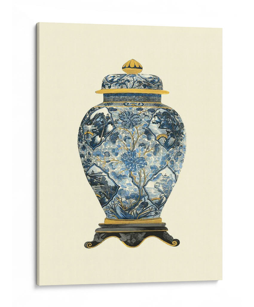 Jarrón De Porcelana Azul Ii - Vision Studio | Cuadro decorativo de Canvas Lab