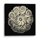 Rosette Negro Y Bronceado I - Vision Studio | Cuadro decorativo de Canvas Lab
