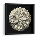 Rosetón Negro Y Bronceado Ii - Vision Studio | Cuadro decorativo de Canvas Lab