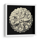 Rosetón Negro Y Bronceado Ii - Vision Studio | Cuadro decorativo de Canvas Lab