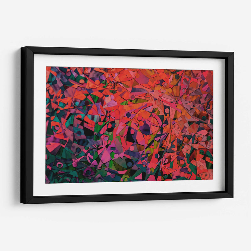 Encrucijada geométrica a color | Cuadro decorativo de Canvas Lab