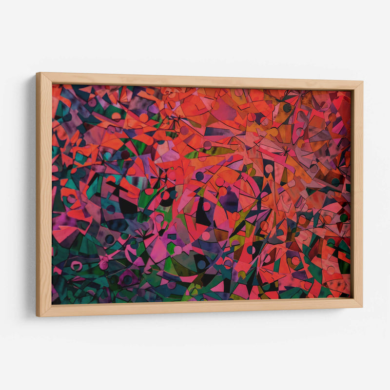 Encrucijada geométrica a color | Cuadro decorativo de Canvas Lab