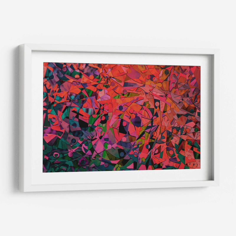 Encrucijada geométrica a color | Cuadro decorativo de Canvas Lab