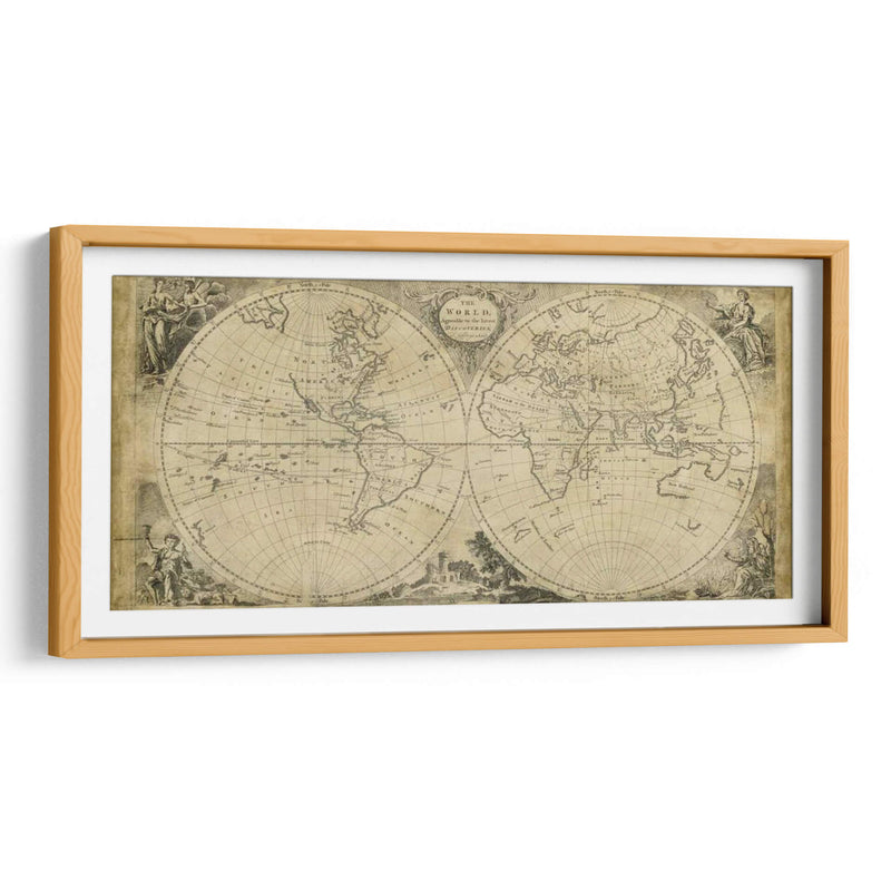 Mapa Del Mundo De Los Descubrimientos - T. Jeffreys | Cuadro decorativo de Canvas Lab