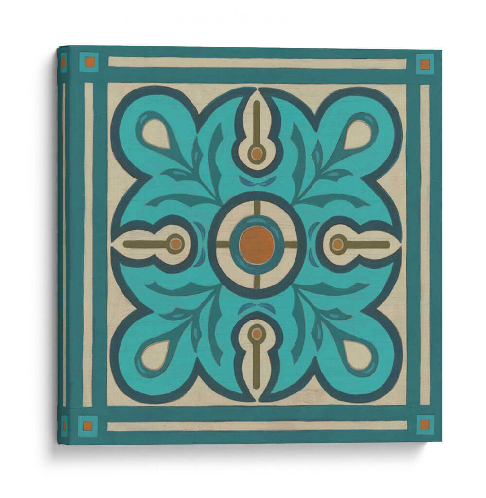 Tile Piazza En Azul Iii - June Erica Vess | Cuadro decorativo de Canvas Lab