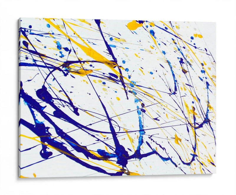 Expresión amarilla y azul | Cuadro decorativo de Canvas Lab