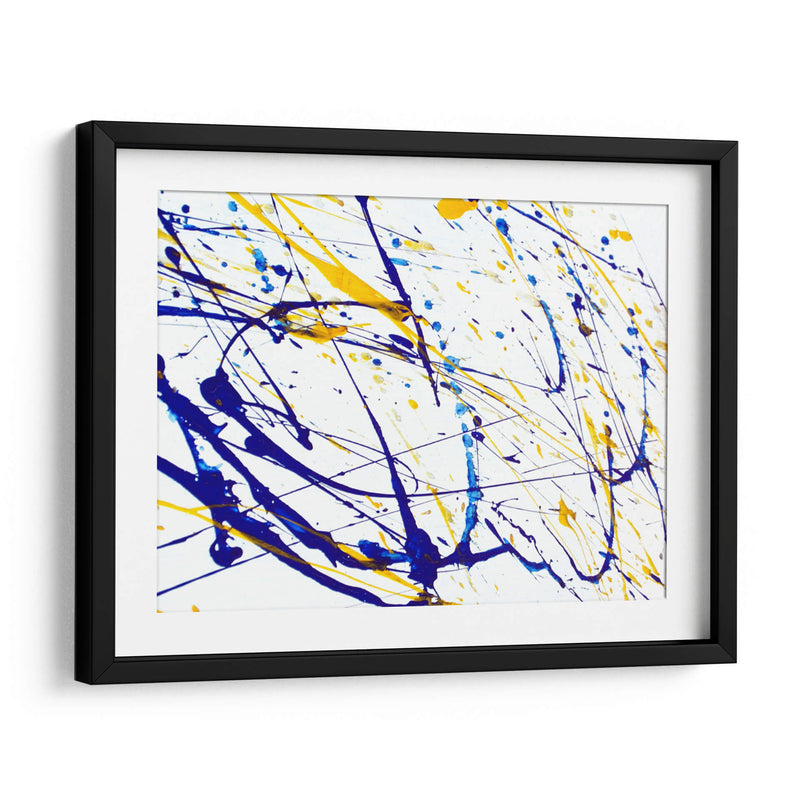 Expresión amarilla y azul | Cuadro decorativo de Canvas Lab