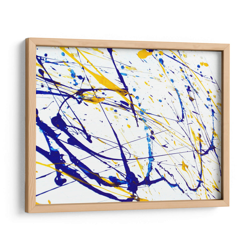 Expresión amarilla y azul | Cuadro decorativo de Canvas Lab