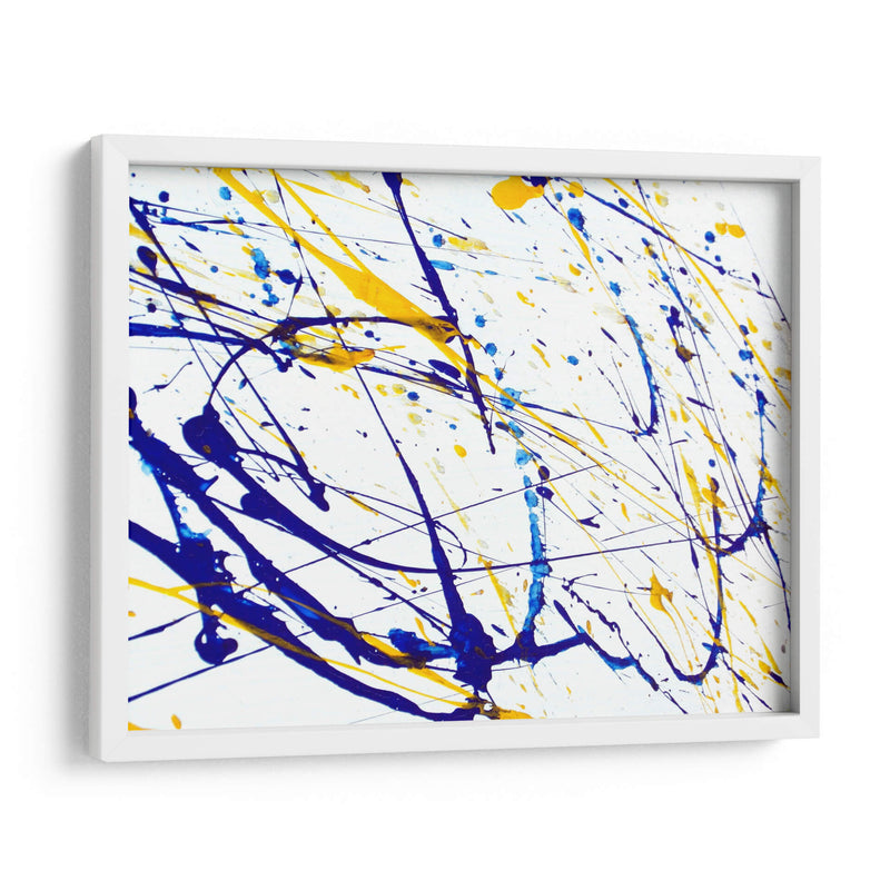 Expresión amarilla y azul | Cuadro decorativo de Canvas Lab