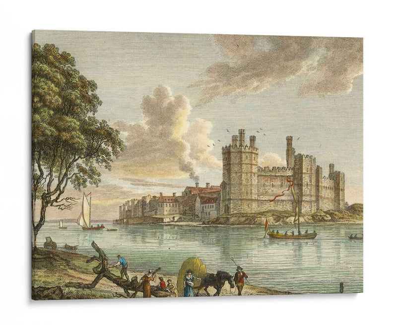 Castillo De Caernarvon - P. Sandby | Cuadro decorativo de Canvas Lab