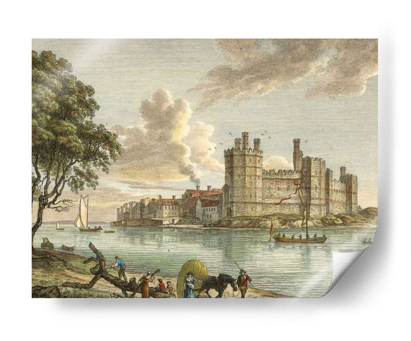 Castillo De Caernarvon - P. Sandby | Cuadro decorativo de Canvas Lab