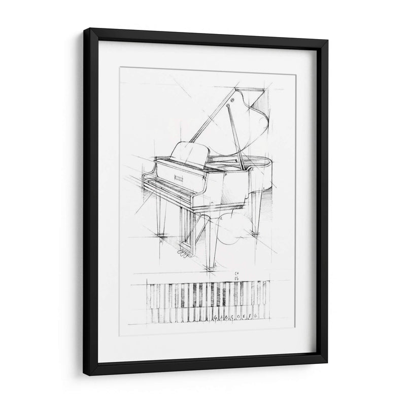 Bosquejo Del Piano - Ethan Harper | Cuadro decorativo de Canvas Lab