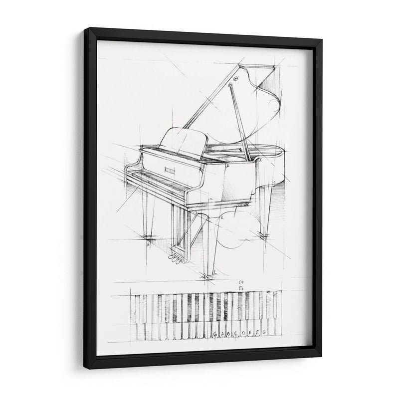 Bosquejo Del Piano - Ethan Harper | Cuadro decorativo de Canvas Lab