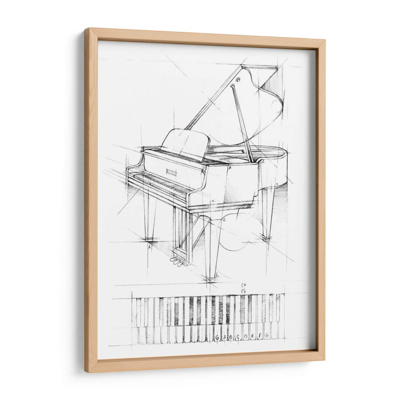 Bosquejo Del Piano - Ethan Harper | Cuadro decorativo de Canvas Lab