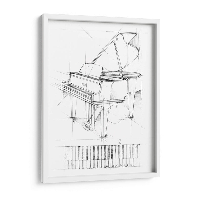 Bosquejo Del Piano - Ethan Harper | Cuadro decorativo de Canvas Lab