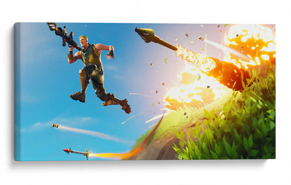 Fortnite jetpack | Cuadro decorativo de Canvas Lab
