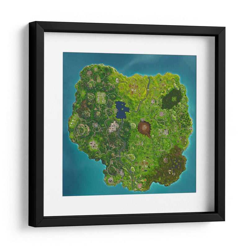 Fortnite map | Cuadro decorativo de Canvas Lab